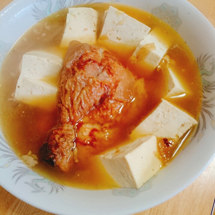 ロティサリーチキンと豆腐のオニオンスープ